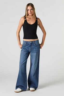 Jean baggy surdimensionné à taille basse
