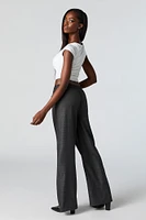 Drawstring Straight Leg Dress Pant