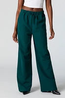 Drawstring Straight Leg Dress Pant