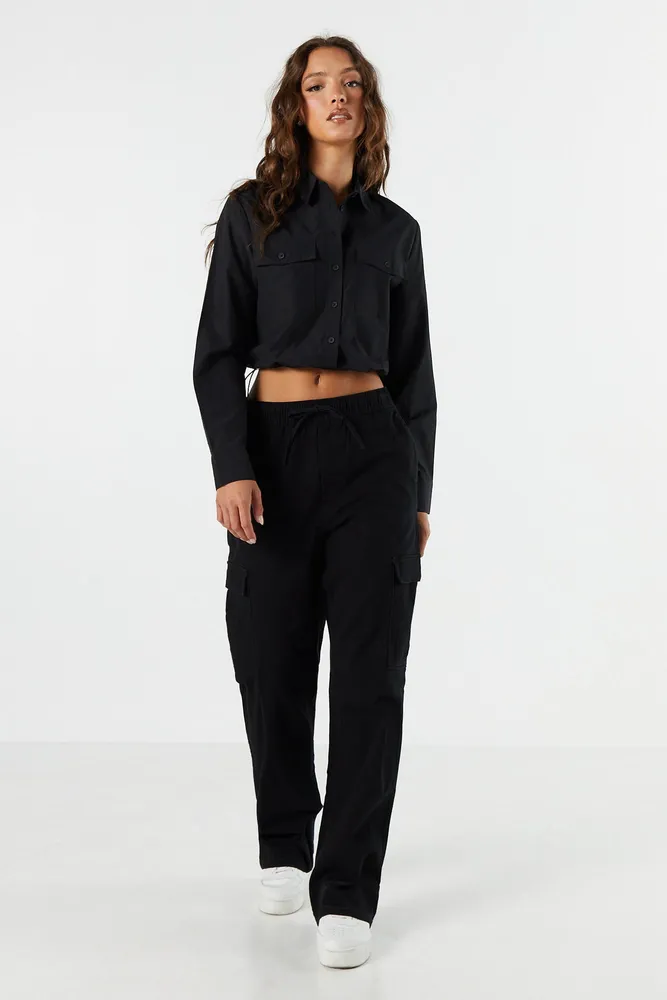 Women's Elastic/Drawstring Cargo Pant