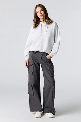 Pantalon cargo à jambe large avec poches multiples