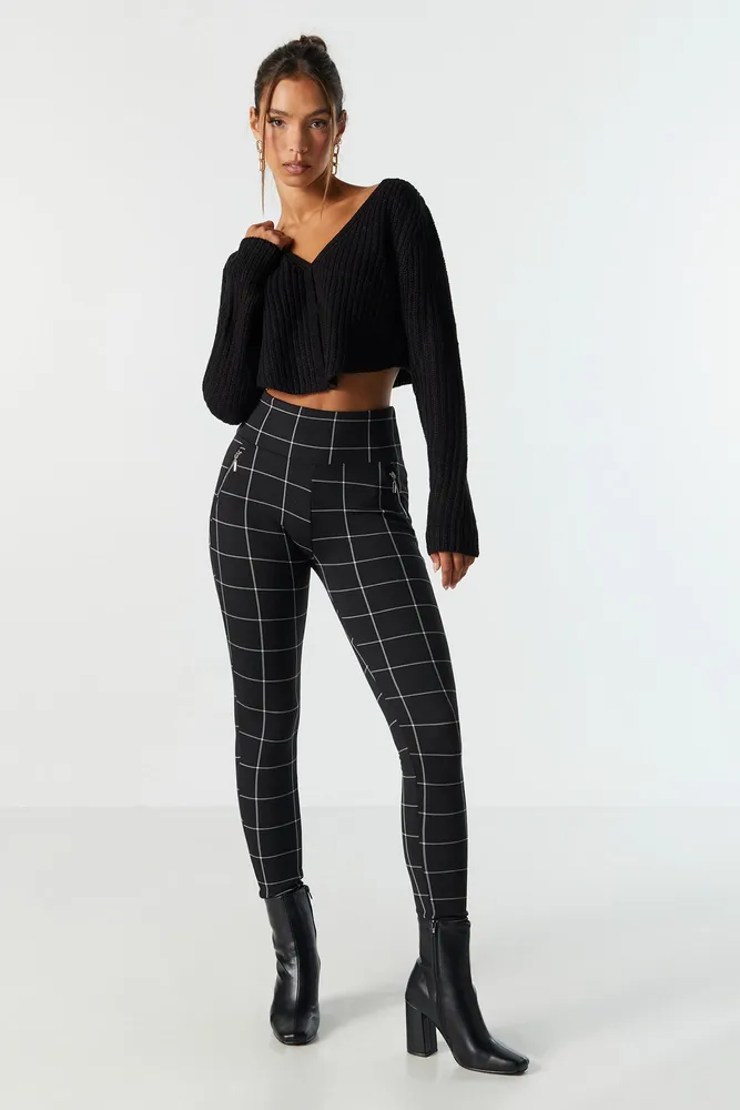 High Wasited 7/8 Legging with Zip Pocket - Walmart.com