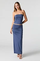 Contour Ruched Maxi Skirt