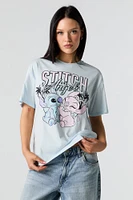 Stitch & Angel Graphic Boyfriend T-Shirt
