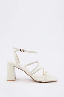 Strappy Open Toe Block Heel