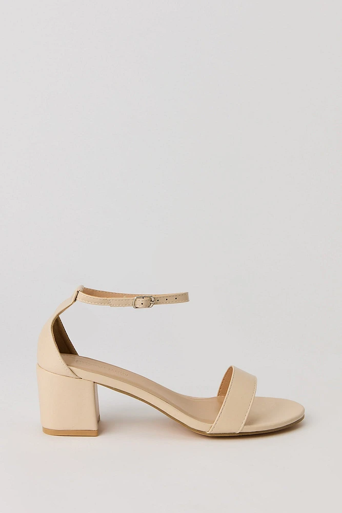 Ankle Strap Block Heel Sandal