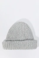 Ribbed Fuzzy Knit Beanie
