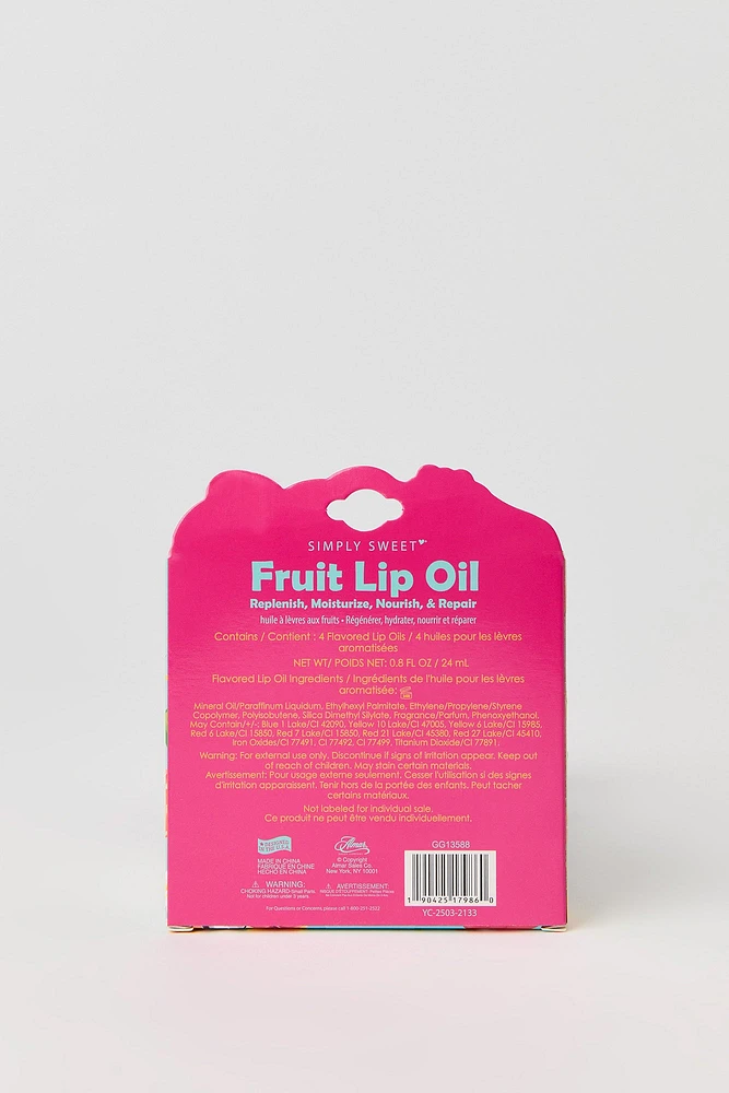 Fruit Lip Oil (4 Pcs)