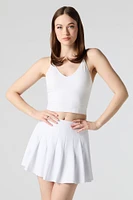 Minijupe-short Active plissée