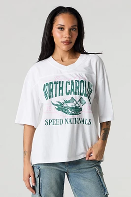 Graphic V-Neck Jersey