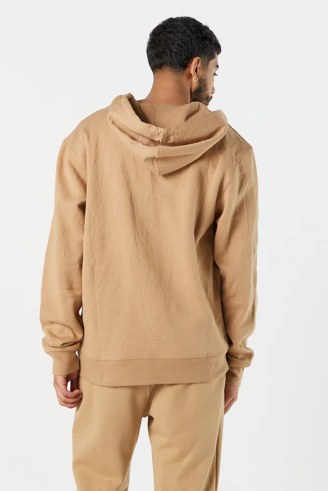 Mens Solid Basic Zip-Up Hoodie | Galeries de la Capitale