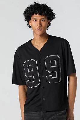 99 Embroidered Mesh Baseball Jersey