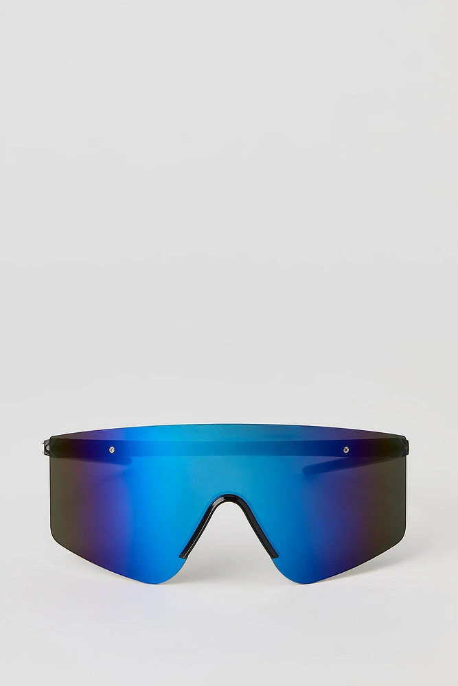 Rimless Shield Sunglasses