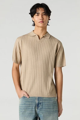 Wide Ribbed Polo
