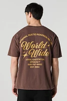 Gas Station Graphic Washed Relaxed T-Shirt