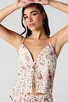 Camisole volantée avec attache