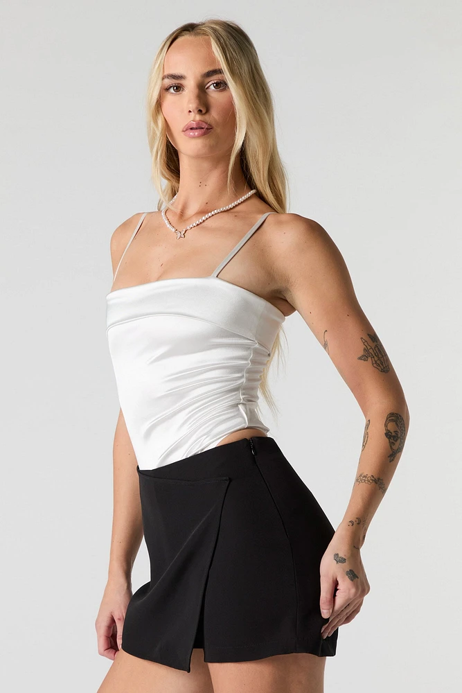 Satin Square Neck Bodysuit