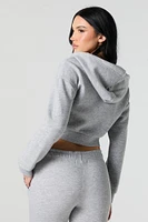 Zip-Up Crop Hoodie