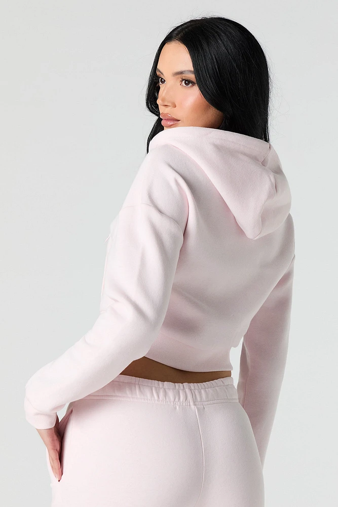 Zip-Up Crop Hoodie