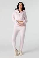 Zip-Up Crop Hoodie