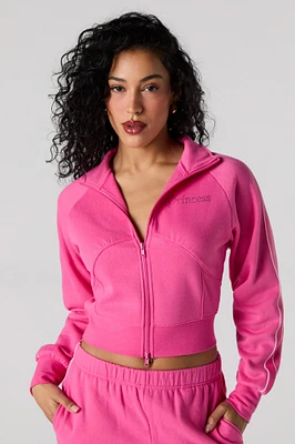 Active Mock Neck Zip-Up Sweatshirt