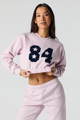 Graphic Cropped Sweatshirt