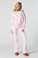 Pantalon d'entraînement à jambe évasée en molleton