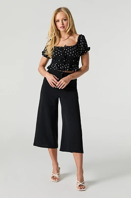 Flowy Wide Leg Capri