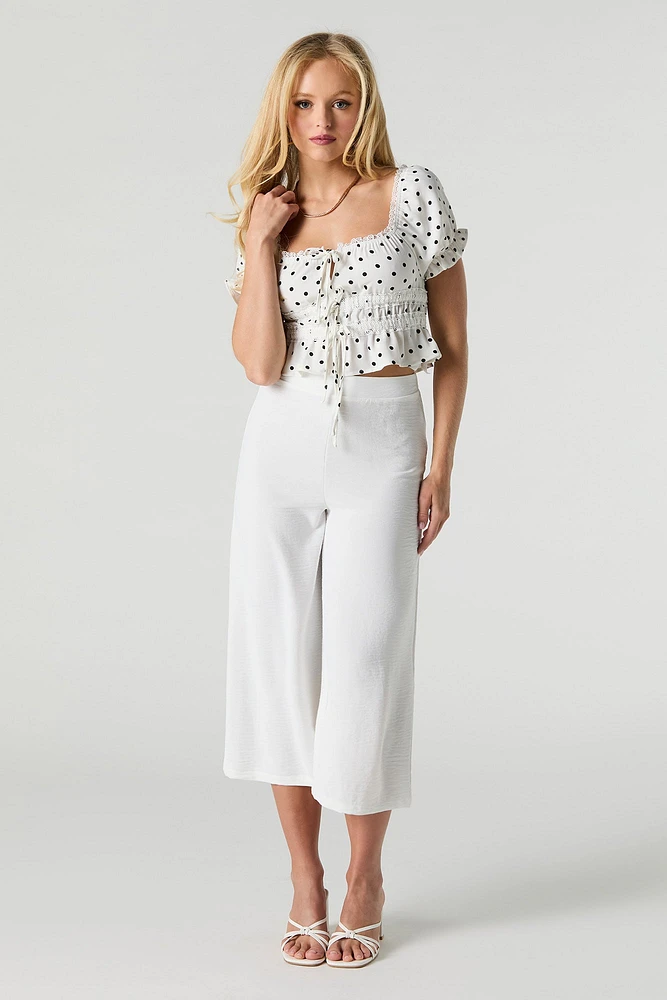 Flowy Wide Leg Capri
