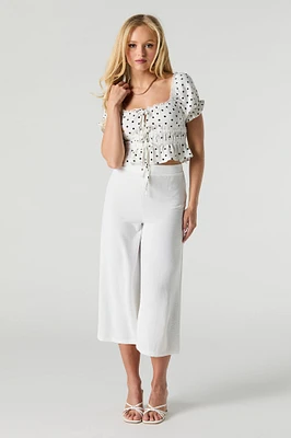 Flowy Wide Leg Capri
