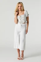 Flowy Wide Leg Capri