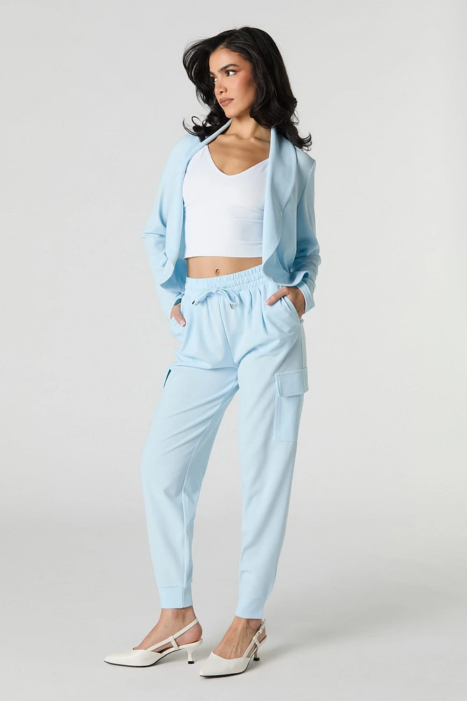 Crepe Drawstring Dress Jogger