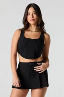Pleated Mini Skort
