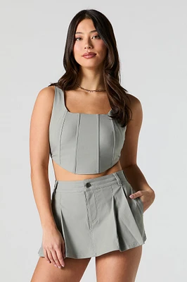 Pleated Mini Skort