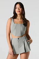 Pleated Mini Skort