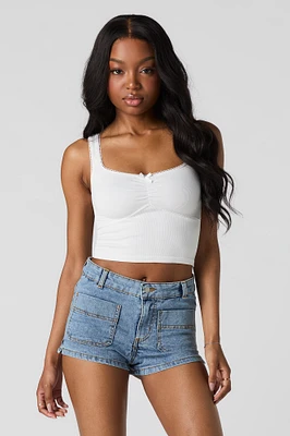 Short en denim avec poches avant