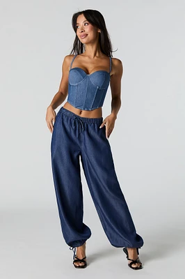 Baggy Denim Drawstring Jogger