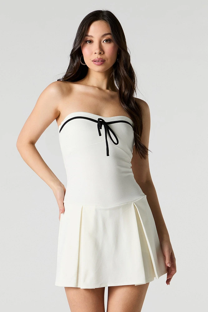Minirobe tubulaire plissée