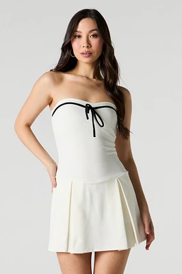 Minirobe tubulaire plissée