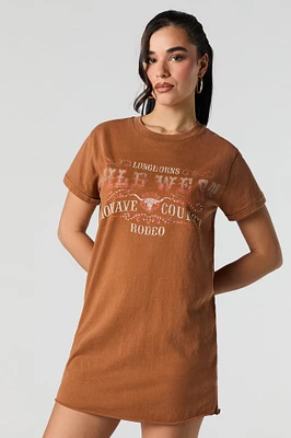 Graphic Mini T-Shirt Dress