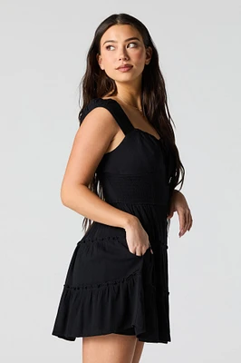 Tiered Milkmaid Mini Dress