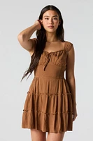 Tiered Milkmaid Mini Dress