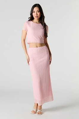 Floral Lace Maxi Skirt