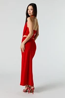 Jupe midi avec bande de taille élastique
