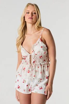 Chiffon Drawstring Short