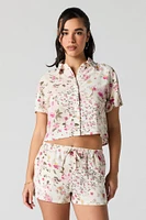Short mi-taille avec taille coulissante