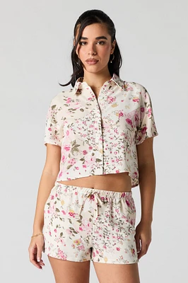 Mid Rise Drawstring Short