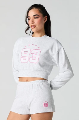 Active Embroidered French Terry Short