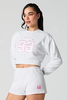 Active Embroidered French Terry Short