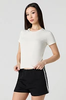 Side Striped Fleece Short